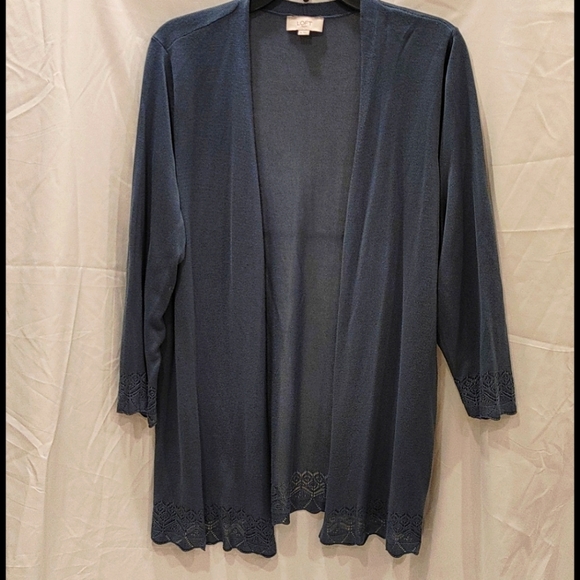 LOFT Sweaters - Loft slate blue cardigan nwot